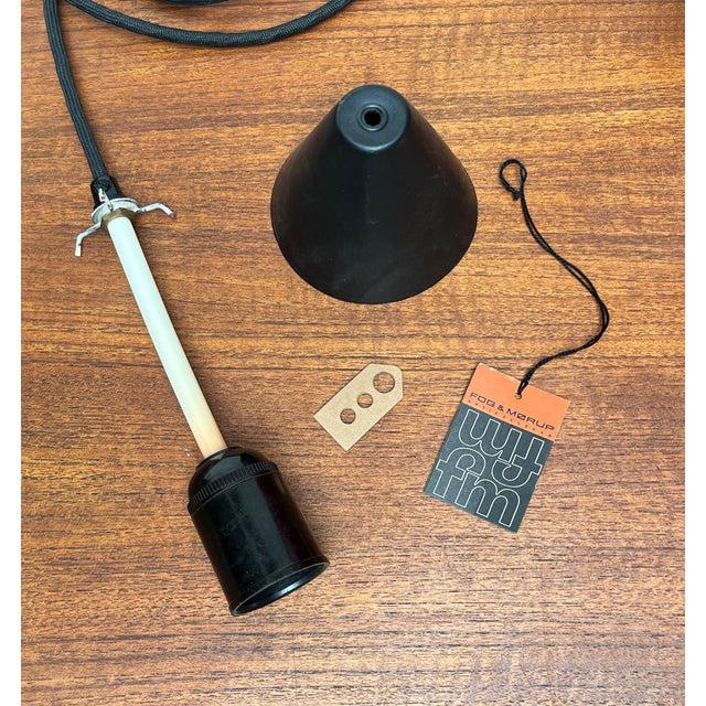 Mid-Century Danish Model Bang Glass Pendant Lamp by Jacob E. Bang for Fog & Mørup and Holmegaard, 1960s For Sale - Image 15 of 18