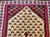 Ivory Vintage Senneh Kilim Area Rug, Handwoven Wool, Floral Pattern, Ivory & Red, 3x5 For Sale - Image 8 of 15
