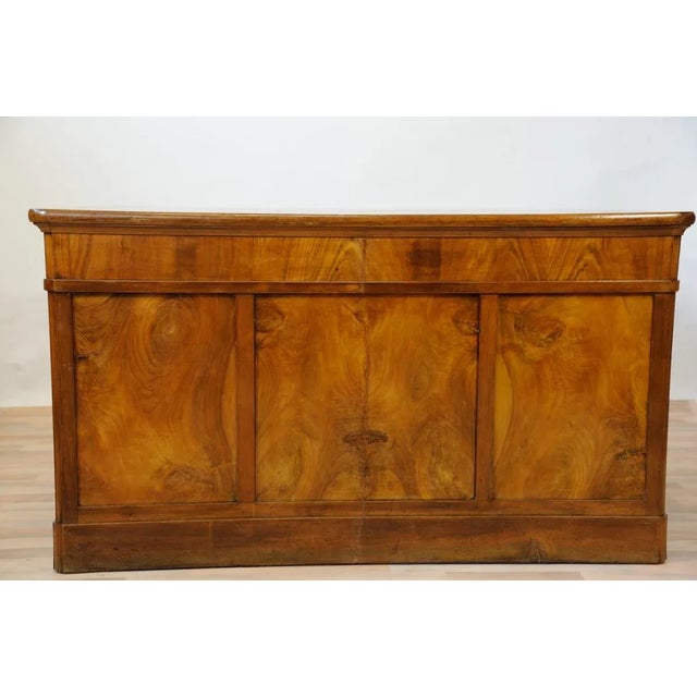 Vintage Blond Walnut Desk For Sale - Image 6 of 16