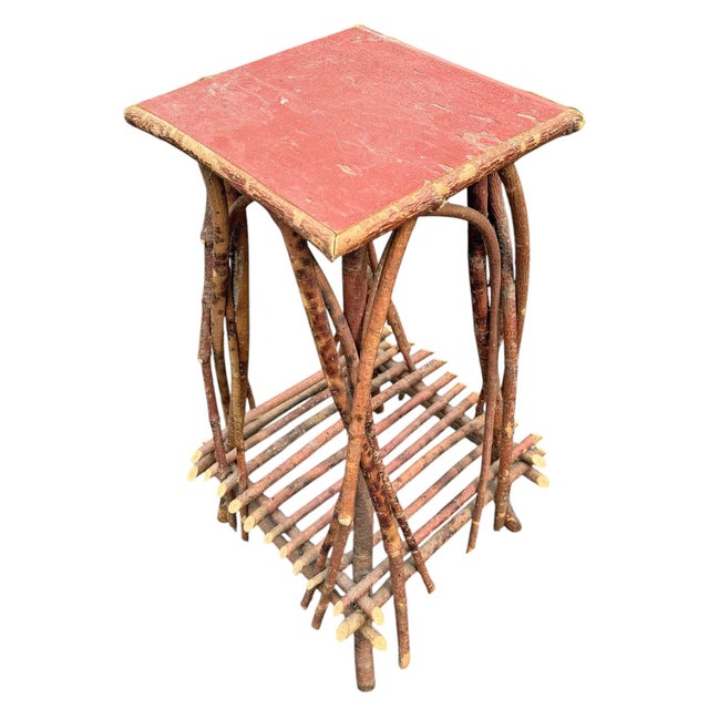 Pair of Adirondack Style Twig Tables For Sale In Chicago - Image 6 of 18
