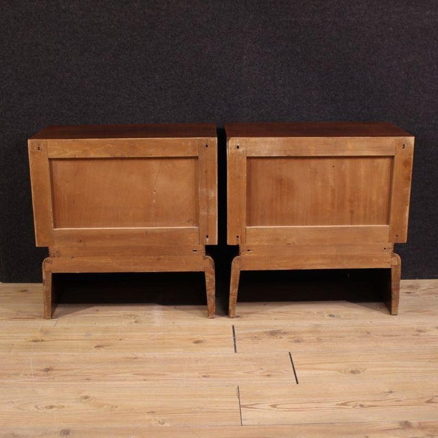 20th Century Italian Bedside Tables, 1950, Set of 2 For Sale - Image 4 of 13