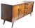 Mid 20th Century Mid Century Dresser With Burl Trim and Sculpted Legs and Drawer Pulls C 1950/60's For Sale - Image 5 of 14