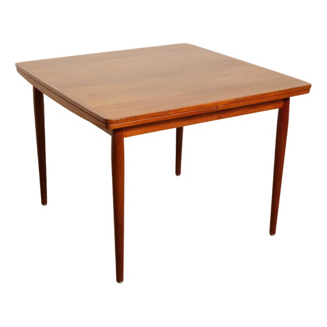 Vintage Extendable Dining Table in Teak For Sale