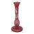 Mary Gregory Czech Red Glass Painted Enamel Boy With Bird Skinny Bud Vase For Sale