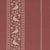 Full-width remnant of Lisa Fine's Baroda II bird-adorned botanical stripe in Guava colorway. 100% linen. Remnant is 52"...