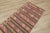 1950s Traditional Primitive Red Striped Kilim Runner Rug For Sale - Image 9 of 13