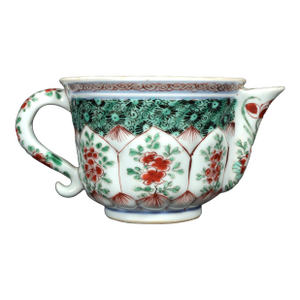 Antique Chinese Famille Verte Porcelain Small Teapot or Cream Jug Kangxi Period (1662–1722)