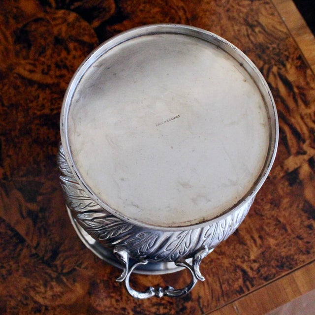 Pair English Silver Plate Campagna Urns- Champagne / Wine Coolers For Sale - Image 12 of 17