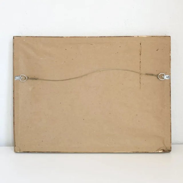 Reverse Glass Painting of Sacred and Immaculate Hearts, 1950's Religious Iconography Art For Sale - Image 10 of 10