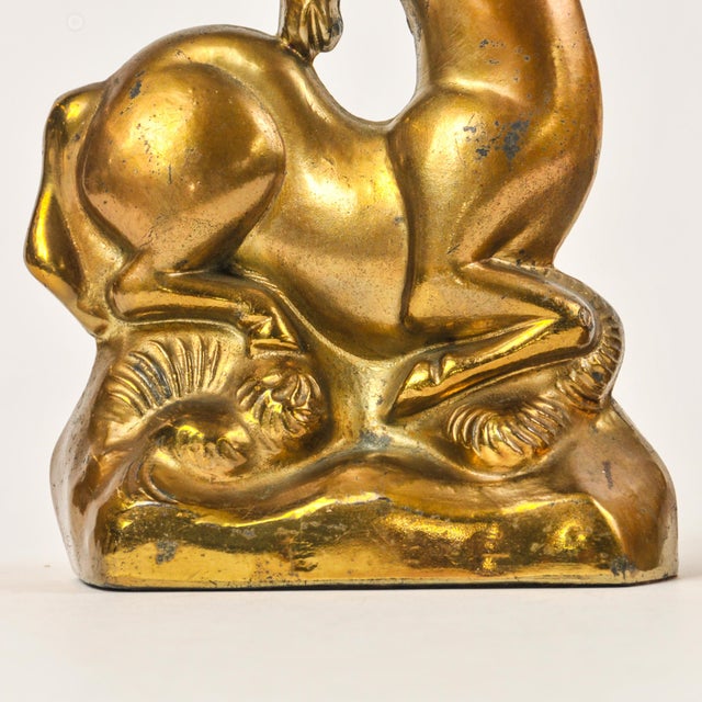 MCM Gold Horse Bookends For Sale In Rochester - Image 6 of 11
