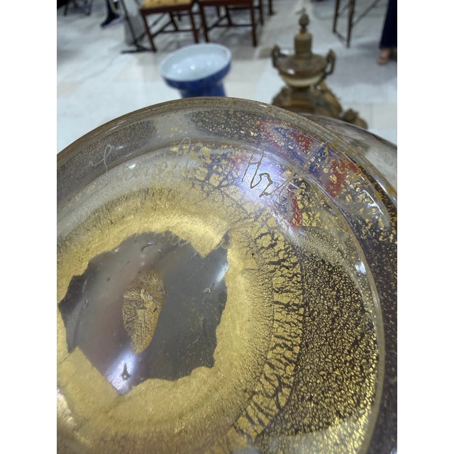 Arnaldo Zanella Murano Glass Bowl Signed 6x8 For Sale In Atlanta - Image 6 of 9