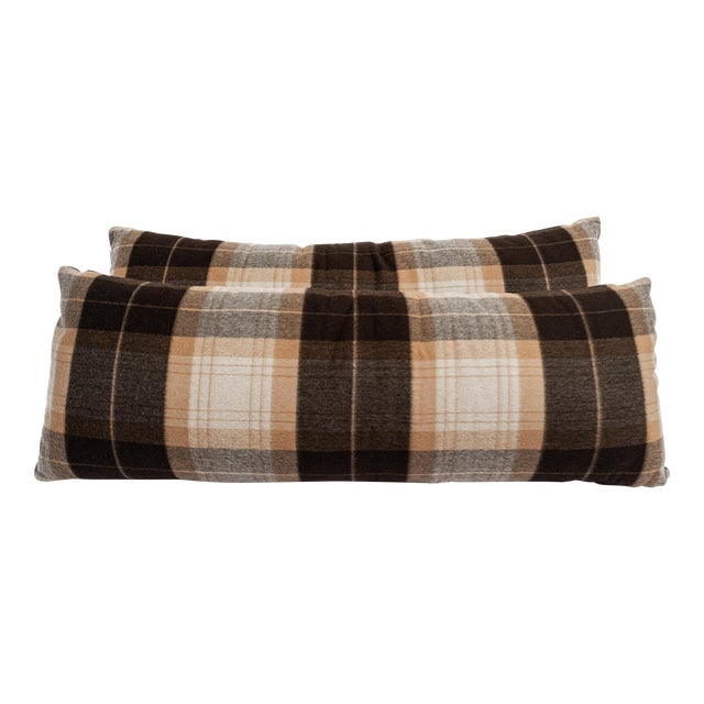 Pair of Sandra Jordan Prima Alpaca Lumbar Pillows For Sale