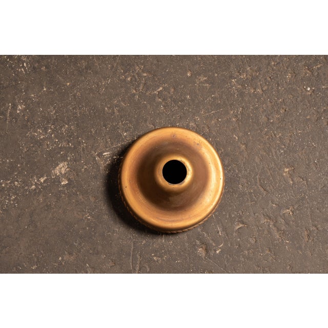 Mid 20th Century Mediterranean Bronze Tone Faux Alabaster Lantern Pendant For Sale - Image 9 of 10