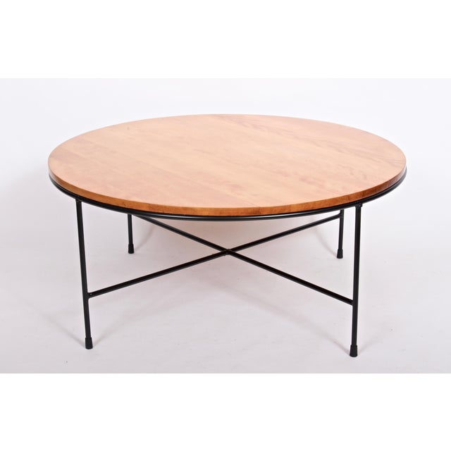 Original Paul McCobb Planner Group Birch & Iron Coffee Table For Sale - Image 10 of 11