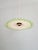 Art Deco Pendant Light in White Opaline Glass and Uranium Glass, France, 1920s For Sale - Image 9 of 12