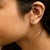 Haus of Brilliance 10K Yellow Gold 1/10 Cttw Diamond 'P' Initial Stud Earring For Sale - Image 4 of 5