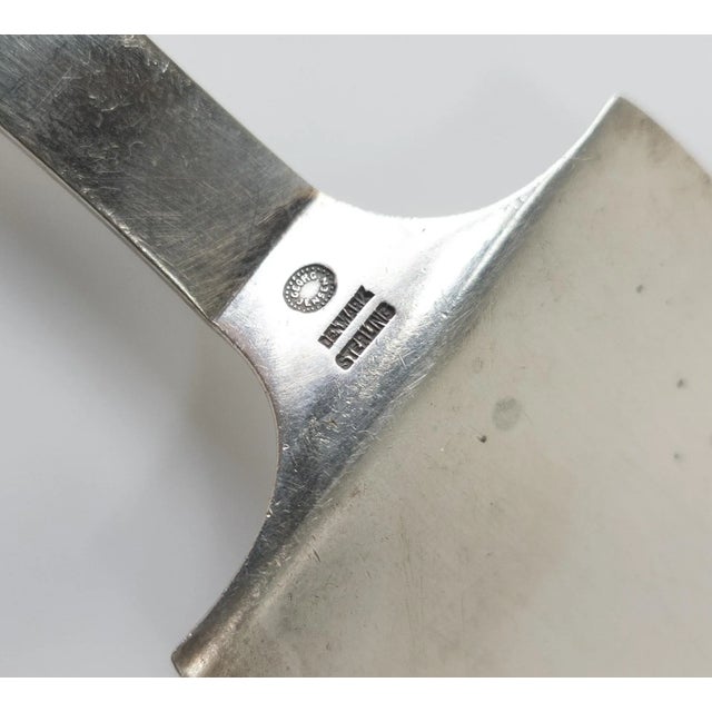Mid-Century Modern Sterling Silver Server in Pyramid Pattern by Georg Jensen For Sale - Image 9 of 9