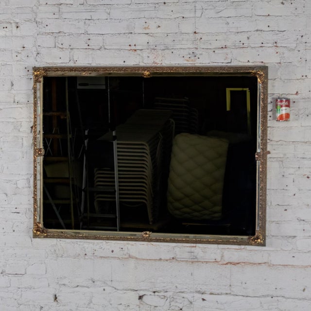 20th Century Neoclassic to Rococo Rectangular Large Wall Mirror With Ornate Gilded Frame For Sale - Image 18 of 18