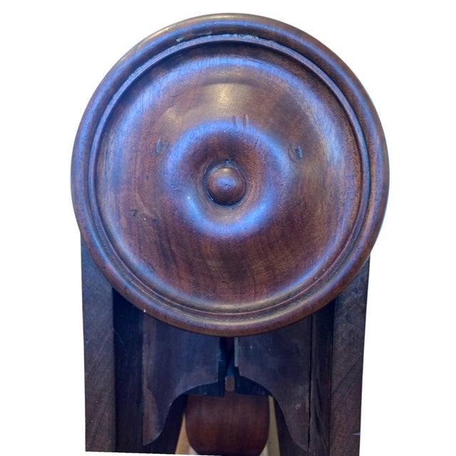 Antique Cylinder Drop Leaf Table For Sale - Image 10 of 12