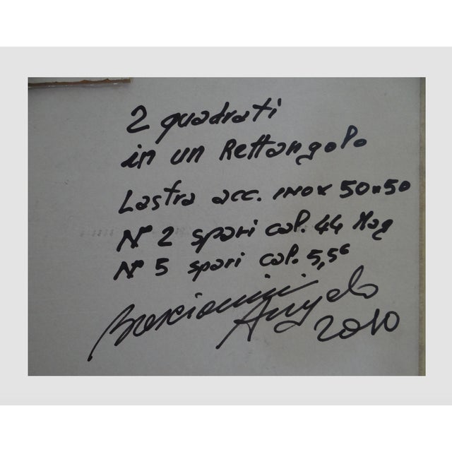 Angelo Brescianini, 44-Caliber Sculpture on 100cm Aluminum For Sale - Image 3 of 4