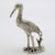 Italian Vintage Italian Handmade Genuine Silver River Bird Heron Solid & Rare Figurine Detailed Sculpture For Sale - Image 3 of 9
