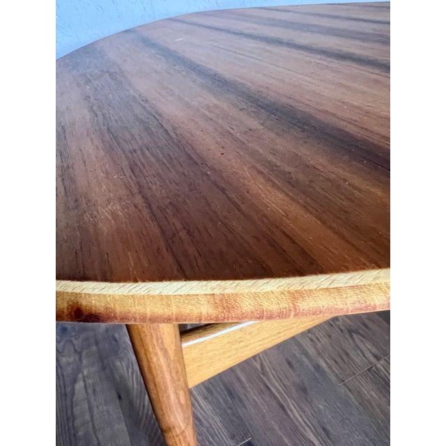 Brown Scandinavian Modern Design Coffee Table in the style of Karl-Erik Ekselius, 1960s For Sale - Image 8 of 10