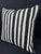 Turkish Hemp Pillow Cushion Natural Beige Black Pillow Cushion Cover 24x24 For Sale - Image 4 of 4