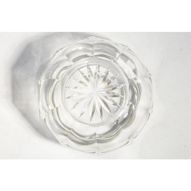 Beautiful Faceted Jewelry Box Vanity Dresser Box Antique Sterling Silver Crystal Powder Jar Luxury Home Decor For Sale - Image 12 of 13