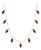 Garnet Station Marquise Cut Necklace | Dangling Gemstone Dainty Necklace For Sale
