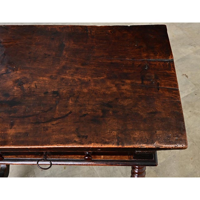 Spanish 18th Century Solid Carved Chestnut Table For Sale In Baton Rouge - Image 6 of 12