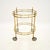 Gold Vintage French Brass Drinks Trolley, 1970s For Sale - Image 8 of 8