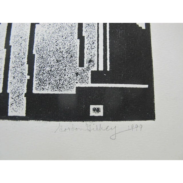 Modern Gordon Gilkey Modern Art B&w Signed Etching of Portland or as the Pearl Grows For Sale - Image 3 of 7