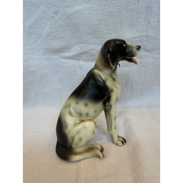 Ceramic Lifelike Porcelain English Setter For Sale - Image 7 of 11