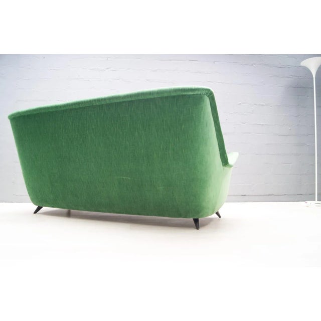 Italian Green Sofa, 1950s For Sale - Image 9 of 18