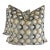 Osborne & Little "Viviana Favo" in Black/Tobacco/Slate 22" Pillows-A Pair For Sale