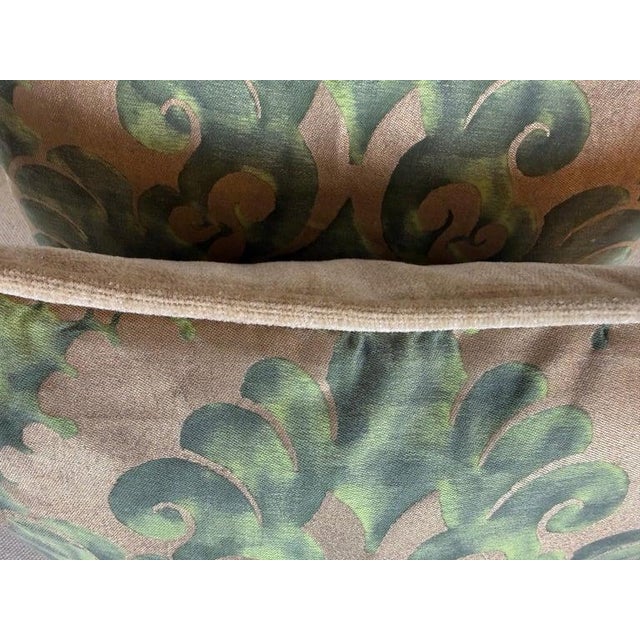 Textile Pair of Petite Fortuny Venetian Textile Pillows For Sale - Image 7 of 7