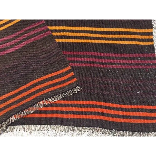 1960's Handmade Kilim Rug - 65"x109" For Sale In Raleigh - Image 6 of 6