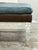 Animal Skin Lee Industries for Witford Hide + Leather Ottoman For Sale - Image 7 of 12