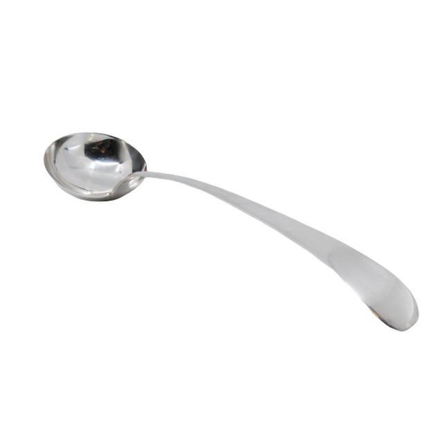 Plain Silver Soup Ladle For Sale - Image 6 of 6