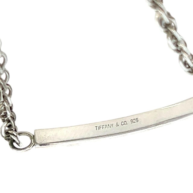 Modern Late 20th Century Tiffany & Co Estate Rope Chain Bracelet 7.5" Sterling Silver 4.9 Grams For Sale - Image 3 of 6