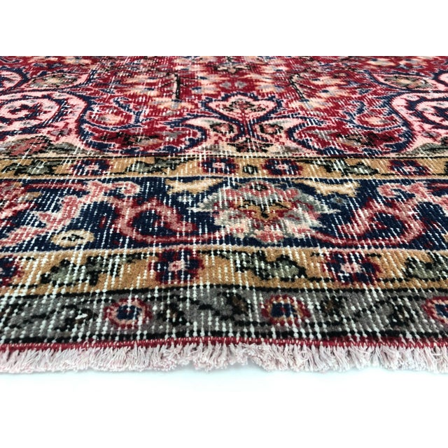1970s Vintage Turkish Handwoven Rug - 5′10″ × 9′8″ For Sale - Image 9 of 11