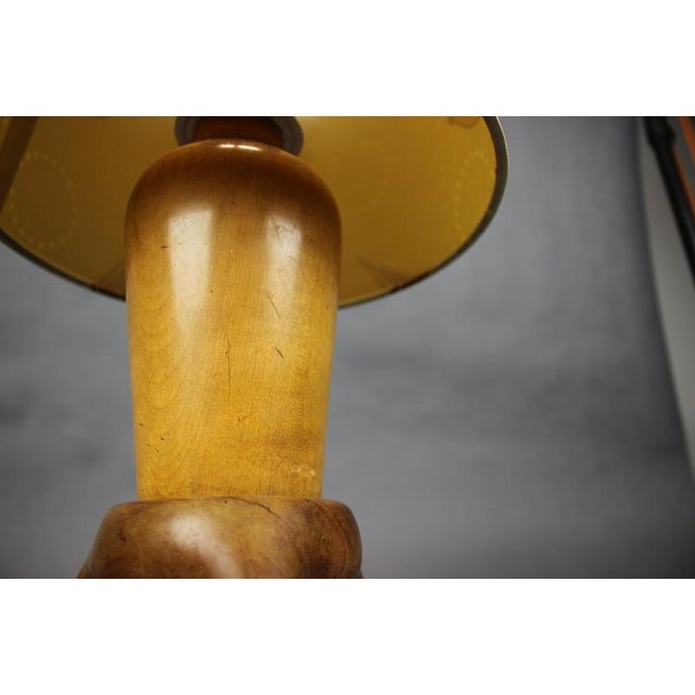 Mid-Century ULUV Wooden Table Lamp, Czechoslovakia, 1960s For Sale - Image 6 of 11