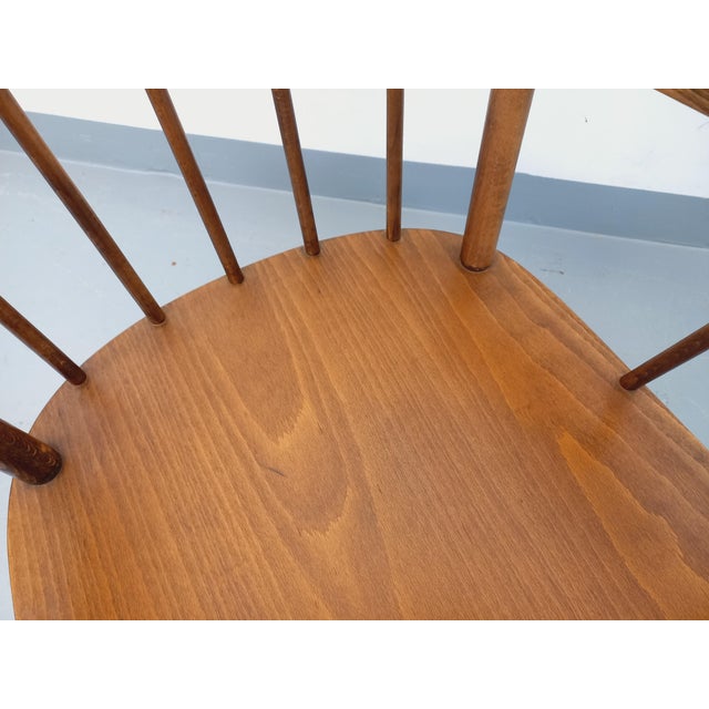 Vintage Baumann Wooden Armchair, 1960s For Sale - Image 11 of 14