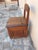 Small Rustic Work Chair in Chestnut Wood For Sale - Image 5 of 6