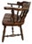 Antiqued Pine Tavern Captain's Chairs - Set of 4 - Vintage Late 20th Century For Sale - Image 4 of 7