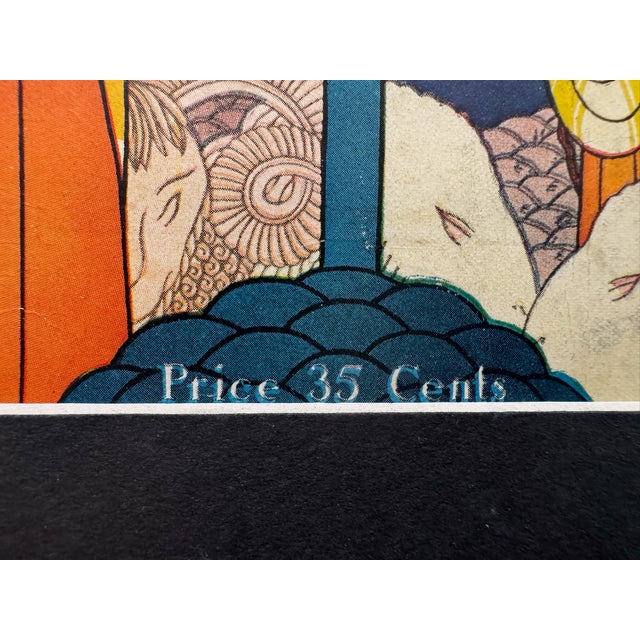 Art Deco 1925 Original Asia Magazine Cover, December, Art Deco, Matted For Sale - Image 3 of 3