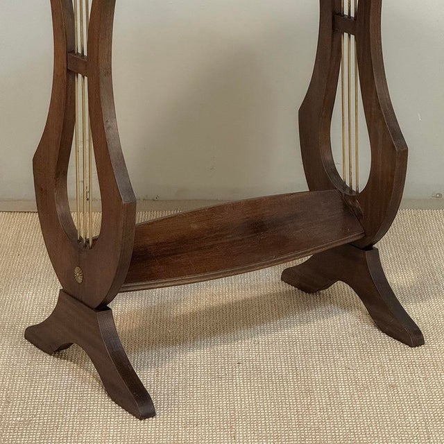 Antique French Neoclassical Oval End Table With Carrara Marble For Sale - Image 12 of 17