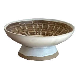 1970's Large Jane and Gordon Martz/ Marshall Studios Footed Center Bowl, Unmarked