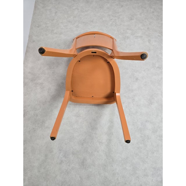 Orange Chairs by Joamin Baumann for Baumann, Paris, 1970s, Set of 12 For Sale - Image 10 of 17