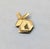 1970s goldtone "origami" rabbit brooch with security clasp. Marked crown "TRIFARI©" on the back. Measures: 1 1/4 inches...